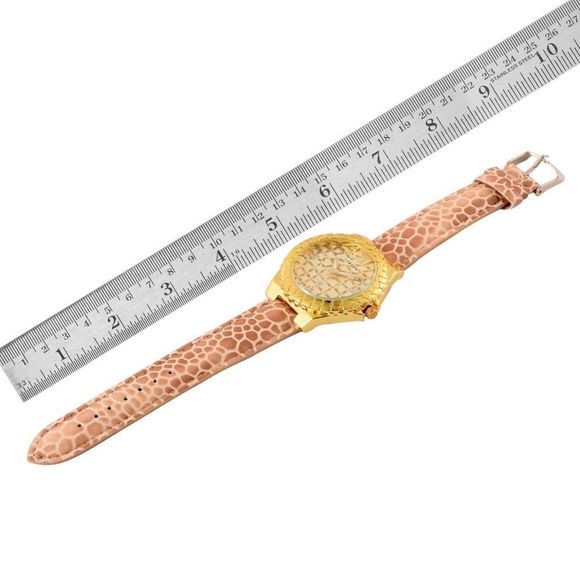 4 FOR $20 STRADA Watch Faux Leather Brown Band 🎥 - Picture 5 of 5